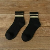 Mishuowo Sock Čarape za muškarce i žene Kompresijske čarape Striped vunene čarape Zimske debele i udobne