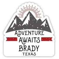 Brady Texas Suvenir Vinil naljepnica za naljepnicu Avantura čeka dizajn