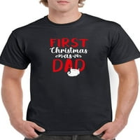 Prvi Božić kao tata majica - Dizajni su majica, muški medij