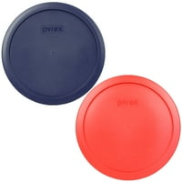Pyre 7402-PC Cup crveni i plavi okrugli plastični poklopci