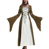 LHKED ženska klirenska haljina dugih rukava Madden NYC žena vintage haljina s kapuljačom s rukavima