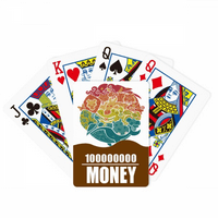 Blue Ocean Fish ilustracija poker igračke kartice Smiješna igra