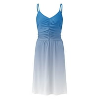 Haljine za ženske ležerne ljetne špagete remenke rezervoar bez rukava haljina bez rukava Line haljina