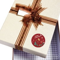 Deyuer Roll naljepnica za naljepnice Božićni uzorci Snažna ljepljivost Božićni poklon oznake naljepnice