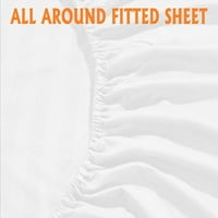 egipatski pamuk Split Split Set posteljina - duboki džep od 18 za podesive krevete, luksuzni navojni