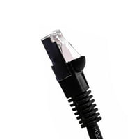 CAT5E oklopljen Ethernet patch kabel crni 20ft - internet kabel za pokretanje mrežnog mreže za čizme