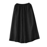 Azrijski ženski casual pantalone, plus veličine hlače za žene Ležerne ljetne elastične visoke strukske