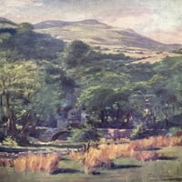 Prekrasan Wales Duffws planinski plakat Print Robert Fowler