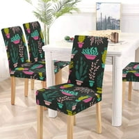 Sukulencije i kaktuse postrojenja Stretch stolica pokrivaju zaštitni sjedalo klizač za blagovaonicu