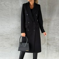 Kaputi za žene Modne tople duge jakne Zimski klasični kaputi Okružnica Okrug Ownewes Modni dvostruki