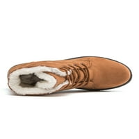 Daeful ženske zimske tople cipele okrugli prsti s srednjim teletom čizme čizme za snijeg rade casual