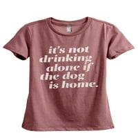 Pijenje sama pas Početna Ženska moda opuštena majica Tee Heather Rouge Medium