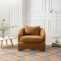 Moderna akcentna stolica, tapecirani klub Jednostruki kauč na razvlačenje sa zakrivljenim naslonom i