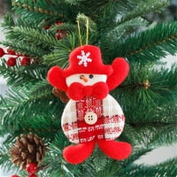 Lulshou božićni ukrasi Poklon Santa Claus Snowman Rein Jeleer Igračke za vješanje