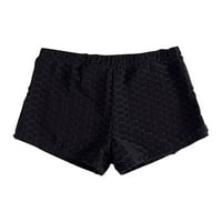 Gaiseeis ženske ljetne modne print kratke hlače na plaži Čvrsti plivanje debla crne s