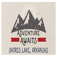 Shores Lake Arkansas Suuvenir Frižider Magnet Avantura čeka dizajn