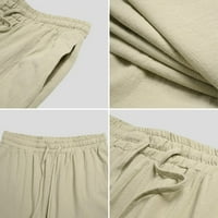 Muške pamučne pantalone na plaži Golf elastične struke Proljetne duge hlače za svakodnevno hodanje habaju