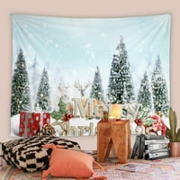 Božićni kućni dekor Tapiserija Welling Božićno drvce Santa Snjegović Zima Novogodišnja tkanina dnevna