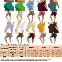 Žene vježbajte kratke hlače High struk gamaše Tummy Control yoga kratke hlače rastezanje mini pantalona