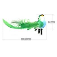 Realistična kovrčava pero simulacijska ptica - anti-bled - pravi dodir - šareni divan - Prop fotografija