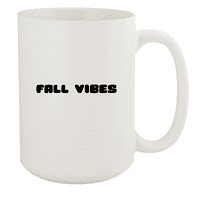 Fall vibes - 15oz keramička krigla bijela kafe