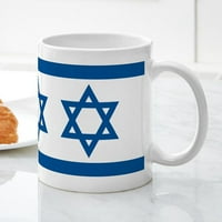 Cafepress - zastava Izrael - OZ Keramička krigla - Novelty Coffee Čaj za čaj