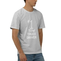 Mjesto atletički broj vuče vozača vučne majice pamučna majica sivi medij