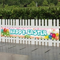 Uskršnji baner travnjak potpis Backdrop zastava zec zec uskršnji okazivanje jaja