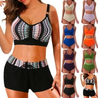 Split ženski modni bikini veličine kupaći kostim kupaći kostimi za plažu plus ispis digitalnih kupaćih kostimi
