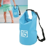 Vodootporna torba za suhu kantu, veliki kapacitet 15L suha torba za kupanje za kampiranje narančaste,