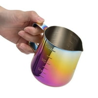Čaša od nehrđajućeg čelika, nehrđajući čelik Latte vrč šarene 350ml zaobljene ručke izdržljive za kafić