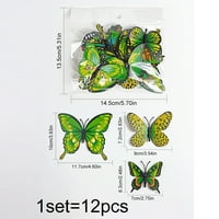 3D leptir zidni naljepnica, leptir dizajn dekalne umjetničke naljepnice naljepnice za djecu magnetski