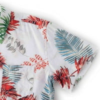 Zodggu Prodaja Havajske košulje za muškarce kratki rukav ljetni pamučni bluza modni trendi dugme rever