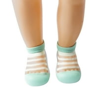 Dječje čarape Djeca Dječji dječaci Djevojke Ljetne prugaste prozračne meke jedine gumene cipele Sliper