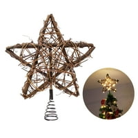 Joiedomi božićni stablo, stablo ratana stablo se osvijetljenu sa LED svjetlima za ukrase Xmas Tree,