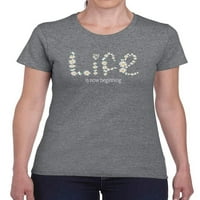 Život počinje majica majica - MIMage by Shutterstock, ženska 5x-velika