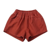 Djeca kupaca dječaka Djevojke Jogger kratke hlače Ljetne pamučne casual čvrste kratke hlače aktivne s džepovima Dječkoj kupaćim kostima mornarsko