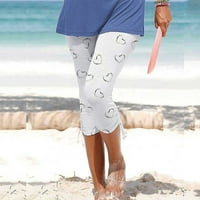 Airpow hlače za žene Trendi ženske ljetne casual nacrtane kantalone pantalone za žene visoke čekiće