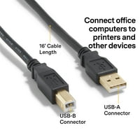 Poslovne usluge 16 'USB A muško B muški Black NX29931