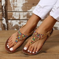 Aufmer Clearence Udobne sandale žene Žene Ljetni modni povremeni etnički stil Flip Flops Sandale