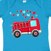 Inktastični valentinski vatrogasno vozilo sa srcima poklon dječje djeteta ili dječje djevojke