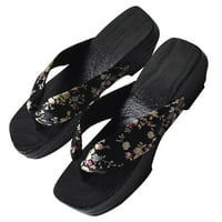 Par kreativni klopka sandala elegantni drveni klopci papuče japanske stile cipele
