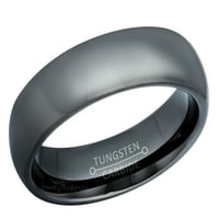 Vjenčani prsten Tungsten - opseg za muške i žene Gunmetal IP Tungsten Prsten - Dobavi Comfort Fit Tungsten