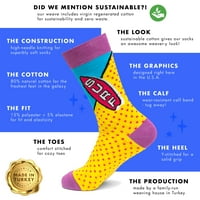 Čarapa Atomica Unise pamučna mješavina čarape - srca na paradi veličine: mala cipela