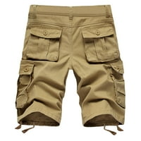Azrijski muški plus veličina Teretne kratke hlače Multi-džepovi opuštene ljetne plažne kratke hlače
