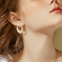 Miyuaadkai minđuše naušnice za uši ženska umetnuta Big personalizirani poklopac nakita nakita leptira