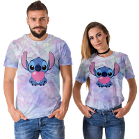 Lilo & Stitch kratki rukav majice Majice Majice Muška majica Ters Bluzes Ljetna košulja Dugme Down Odjeća
