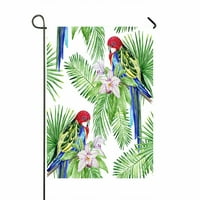 Rosella Parrot tropski listovi Egzotični cvjetovi Početna Vanjska bašta Zastava kuće Baner Veličina