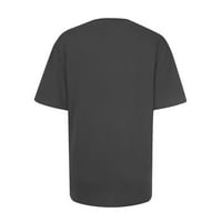 Plus veličine za žene petak majica Retro grimace Print kratkih rukava Muška pulover Ing Tops Košulje