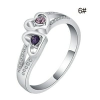 Prstenovi za ženske prsten za srce Diamond Enferenceng Ring Creative Nakit Ljubav